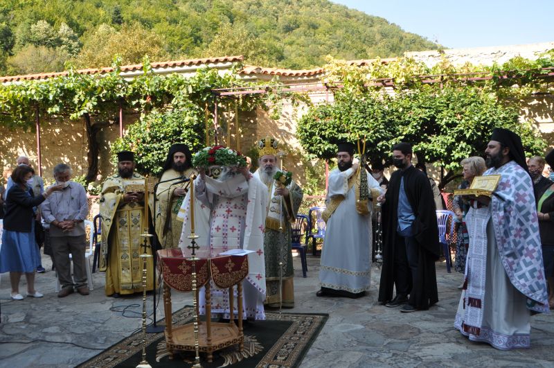 Ἡ Ἑορτή τῆς Ὑψώσεως τοῦ Τιμίου Σταυροῦ στήν Ἱερά Μονή Εἰκοσιφοινίσσης -2021